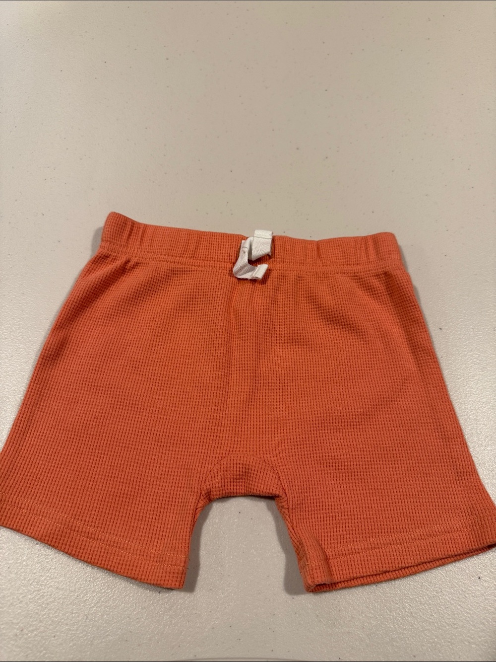 Carter's Coral Orange Waffle Knit Shorts